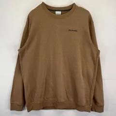 古着 コロンビア Columbia スウェット 大きいサイズ トレーナー クルーネック アウトドア ワンポイントロゴ XL  ベージュ系 メンズ