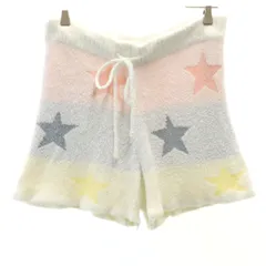 gelato pique ジェラートピケ 星柄 ルームウェアパンツ F ホワイト系 ショートパンツ ジェラピケ レディース 古着