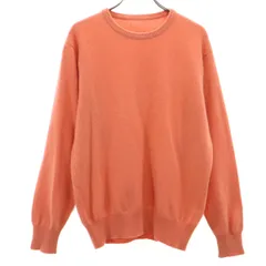 カシミヤ100％ 長袖 クルーネック セーター L ピンク系 ニット レディース 古着