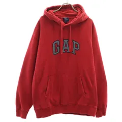 GAP ギャップ 長袖 スウェットパーカー M レッド メンズ 古着