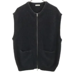 BEAUTY＆YOUTH UNITED ARROWS ビューティーアンドユース ユナイテッドアローズ ジップアップ ニットベスト M ブラック系 レディース 古着