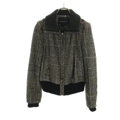 ZARA BASIC ザラベーシック 総柄 ブルゾン M ブラック系 メンズ 古着のサムネイル