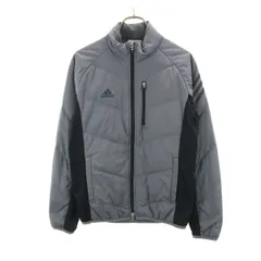adidas アディダス ゴルフ ダウンジャケット M グレー メンズ 古着