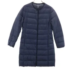 UNIQLO ユニクロ ウルトラライト コンパクト ダウンコート S ネイビー レディース 古着