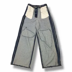 VETEMENTS 23SS Inside-out patch baggy denim pants インサイドアウトパッチバギーデニムパンツ ジーンズ ヴェトモン UE63PA265N インディゴ 30 （2814M）のサムネイル