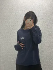 STUSSY オールドスクール バックロゴ ベーシック ロングスリーブ L C06780