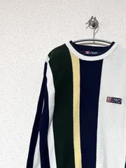 【CHAPS RALPH LAUREN】90s マルチストライプニット M チャップスラルフローレン セーター ヴィンテージ 古着