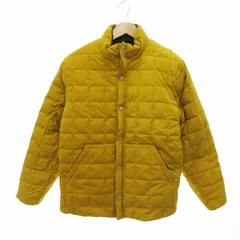 タイオン TAION リバーシブル ダウンジャケット キルティング ボアフリース バイカラー L 黄 白 茶 イエロー ホワイト ブラウン /HO△ 0311