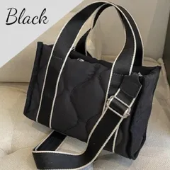 ショルダーバッグ ハンドバッグ トートバッグ ミニトート 2way 斜め掛け 肩掛け 黒 ブラック 無地 キルティング シンプル 可愛い おしゃれ 高級感 高見え 軽量 レディース 人気 プレゼント