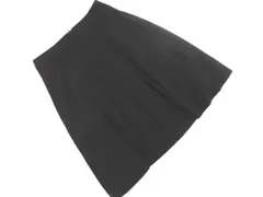 INDIVI インディヴィ ウール100% Aライン 台形 スカート size38/黒 ◇■ レディース