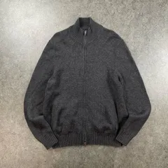 Brooks Brothers Full-Zip Knit Sweater Jacket ブルックスブラザーズ フルジップ ニット セーター ジャケット カーディガン ウール チャコールグレー メンズ