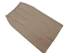 COMME CA MODELS コムサモデルズ スリット ニット タイト スカート size11/モカ ◇■ レディース