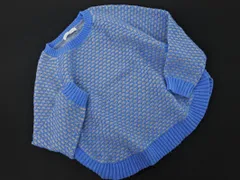 AS KNOW AS アズノゥアズ 総柄 ニット セーター sizeF/水色 ◇■ レディース