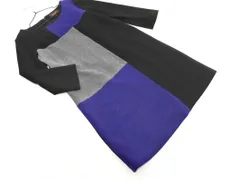 SOUP スープ Iライン ワンピース size9/黒ｘ青ｘグレー ◇■ レディース