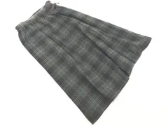 SM2 サマンサモスモス チェック ロング スカート sizeF/黒 ◇■ レディース