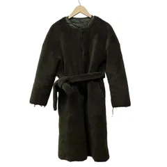 STUNNING LURE(スタニングルアー) コート サイズ1 S レディース - ダークグレー 長袖/フェイクムートン/インナー取り外し可/秋/冬