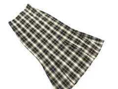 LOWRYS FARM ローリーズファーム チェック ロング スカート sizeM/黒ｘベージュ ◇■ レディース