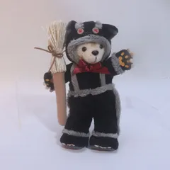 ダッフィー ダッフィー＆フレンズ ぬいぐるみバッジ 2009ハロウィン 黒猫 /Daf006