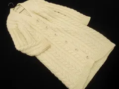 JOURNAL STANDARD ジャーナルスタンダード ウール混 ケーブル編み ロング カーディガン sizeF/アイボリー ◇■ レディース