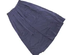 INDIVI インディヴィ ロング スカート size36/紺 ■■ レディース
