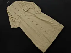 LOWRYS FARM ローリーズファーム バンドカラー ロング シャツ ワンピース sizeF/ベージュ ◇■ レディース