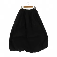 ジャーナルスタンダード レリューム JOURNAL STANDARD relume 25SS ウォッシャブルバルーンイージースカート ロング F ブラック /HK ■OS