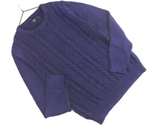 J.CREW ジェイクルー ケーブル編み ニット セーター sizeM/紺 ◇■ レディース