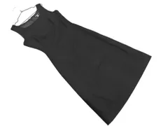QUEENS COURT クイーンズコート ウール混 ノースリーブ ワンピース size1/黒 ◇■ レディース