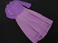 STRAWBERRY-FIELDS ストロベリーフィールズ ICHIE レース ドッキング ワンピース ラベンダーｘピンク ■◇ レディース