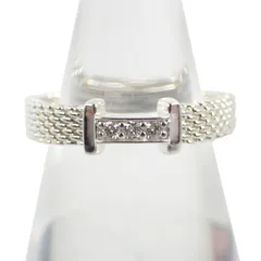 ティファニー/925/サマセットメッシュ/ダイヤモンド/リング/8号/j92-5