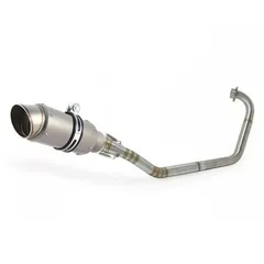 【送料無料】Yamaha R15 V2 MT15 MT125対応 フルエキゾーストマフラー 丸型 ステンレス製 耐熱性 4タイプ選べる！スポーティーな印象を与えるZX03週末セール