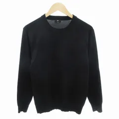 プラステ PLST 24AW エクストラファインメリノウールブレンドクルーネックセーター 長袖 M 黒 ブラック 36-4401102 /HOのサムネイル