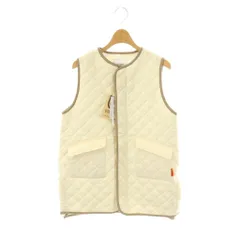 ユニバーサルオーバーオール UNIVERSAL OVERALL COHINA別注 キルティングジレ short アイボリー ベージュ /DO ■OS