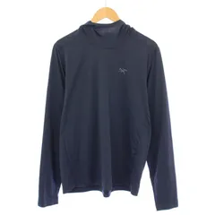 アークテリクス ARC'TERYX REMIGE HOODY レミージフーディー カットソー 長袖 ストレッチ ロゴ M 紺 ネイビー /BBのサムネイル
