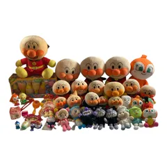 ★  アンパンマン あんぱんまん ぬいぐるみ まとめ 小物 ばいきんまん こきんちゃん ドキンちゃん チーズ 等 おもちゃ 現状品 5.1kg