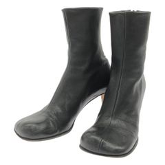 希少】HELMUT LANG WOMENS レザーブーツ 37 オールブラック - メルカリ
