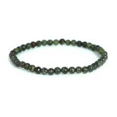 ドラゴンブラッドジャスパー 【丸玉】4mm 数珠 天然石 ブレスレット パワーストーン ブレス お守り 選べるサイズ