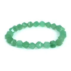 アベンチュリン【ダイヤカット】8mm 数珠 天然石 ブレスレット パワーストーン ブレス お守り 選べるサイズ