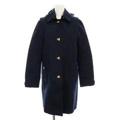 トミーヒルフィガー TOMMY HILFIGER ステンカラーコート ロング フード付き アウター L 紺 12-4411505-040 /YM ■MU