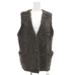 新品タグ付　regleam ドロストファーベスト ドロストファーベスト｜DRAWSTRING FUR VESTの通販｜regleam