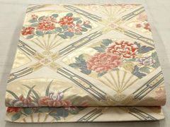 正絹 作り帯 二部式 二重太鼓 華麗な鳳凰と四季折々の花々 視線を