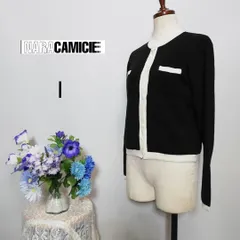 ナラカミーチェ　極上美品　ウール混　カーディガン　黒系色　Мサイズ