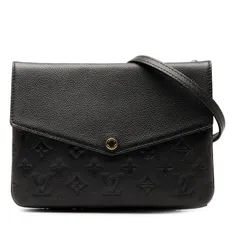 ルイ ヴィトン モノグラム アンプラント トワイス M50258 ブラック レザー レディース LOUIS VUITTON【1-0240657】