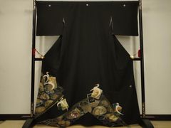 平和屋着物○訪問着 友禅 作家物 枝牡丹 暈し染め 正絹 逸品 CAAZ3245yc