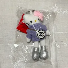 ニット ロングハローキティ ぬいぐるみ キーホルダー