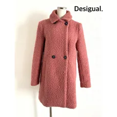 Desigual.  デシグアル　コート   M    ピンク　無地　裏地あり　カジュアル　秋冬コーデ　送料込み　6459470のサムネイル