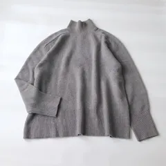 ミラオーウェン Mila Owen ウールカシミヤハイネックニットプルオーバー グレー