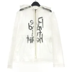 ブラックコムデギャルソン BLACK COMME des GARCONS PVC ジップアップ フードジャケット ブルゾン M 1J-J024のサムネイル
