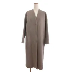 ジャーナルスタンダード JOURNAL STANDARD コート ノーカラー ロング丈 ウール グレー XS