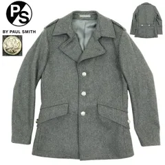 【B3582】【新品同様】【カシミヤ混】【銀釦】PS Paul Smitm ピーエスポールスミス ウールジャケット ウールコート サイズS